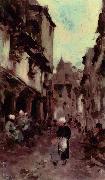 Nicolae Grigorescu Strabe in Dinan oil on canvas